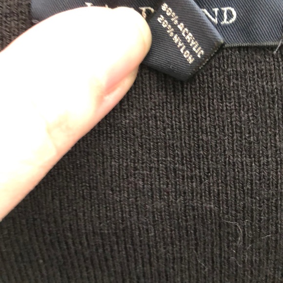 Dark navy Lands end zip cardigan - Picture 4 of 4